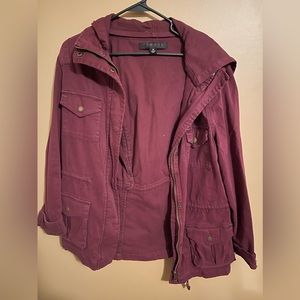 Maroon Utility Jacket